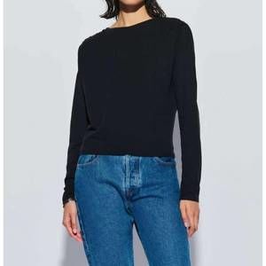 NEW NATION LTD kit long sleeve top in jet black